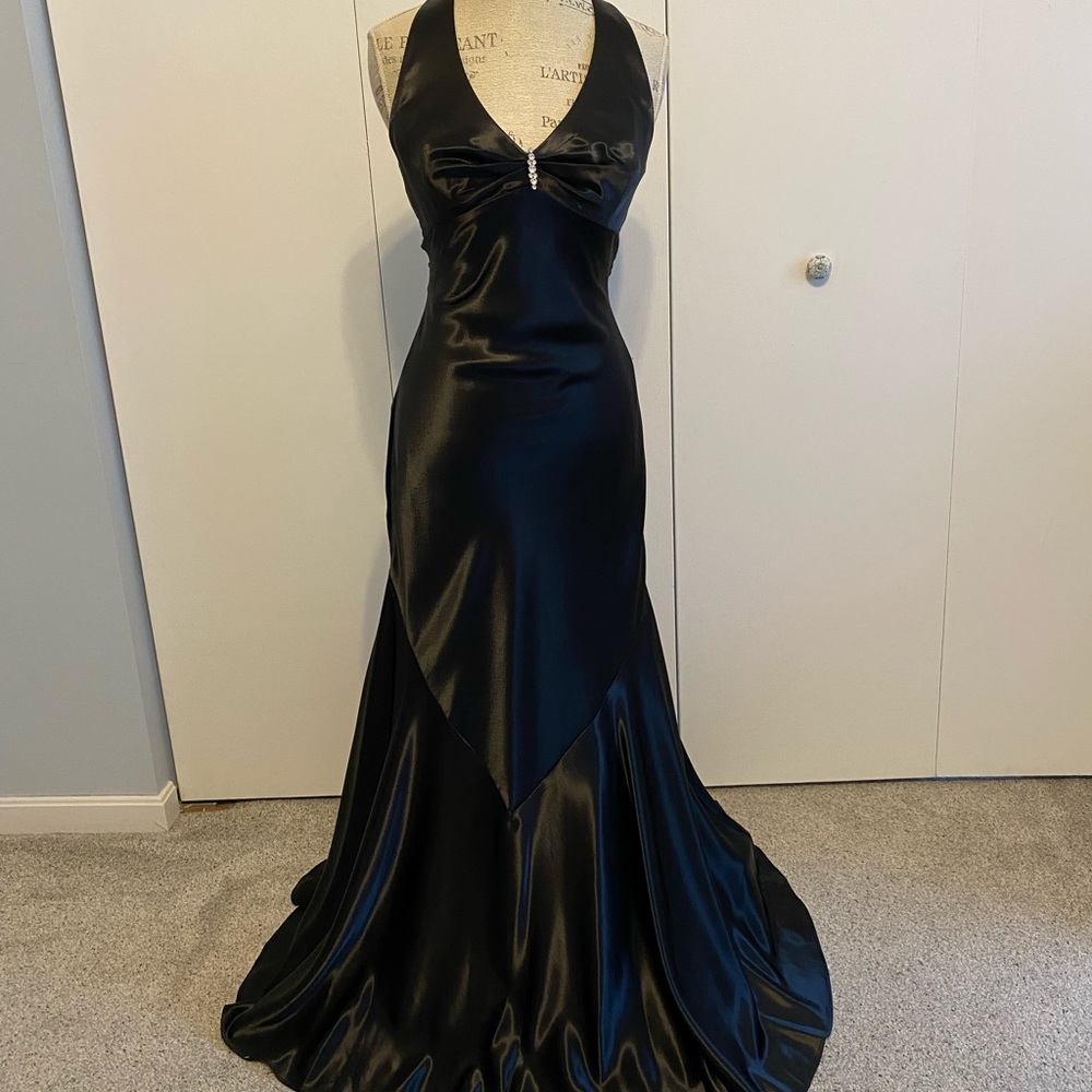 Formal black gown